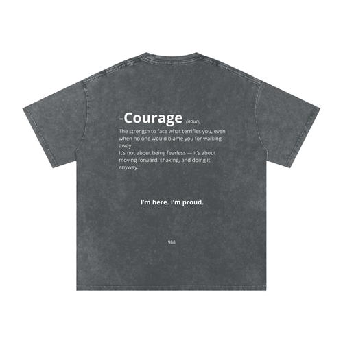 Oversized Courage T-Shirt | Adultish