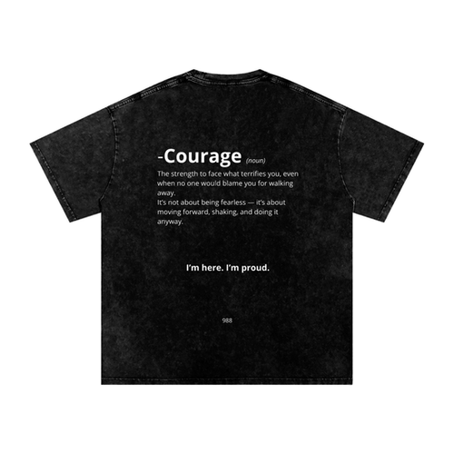 Oversized Courage T-Shirt | Adultish