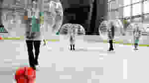 Bubble Soccer On Ice