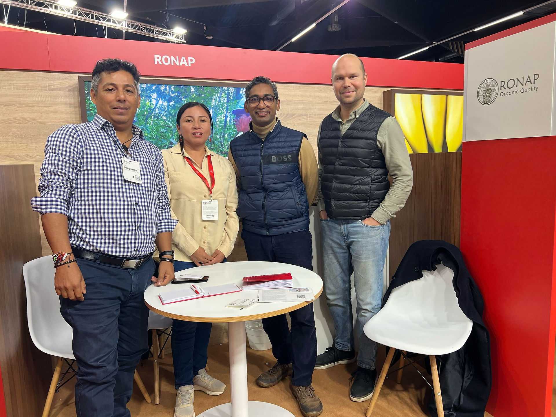 RONAP members met Pajani Singah and Adam Smith in BIOFACH, organic fair in Germany last week