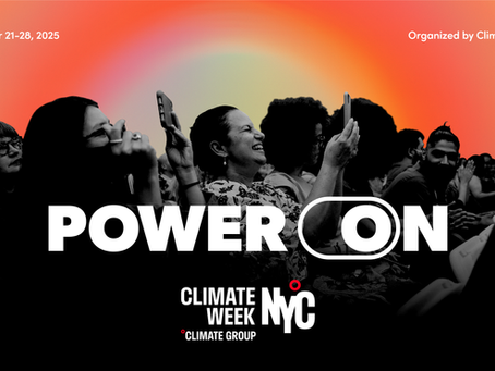 NYC Climate Week promotional leaflet