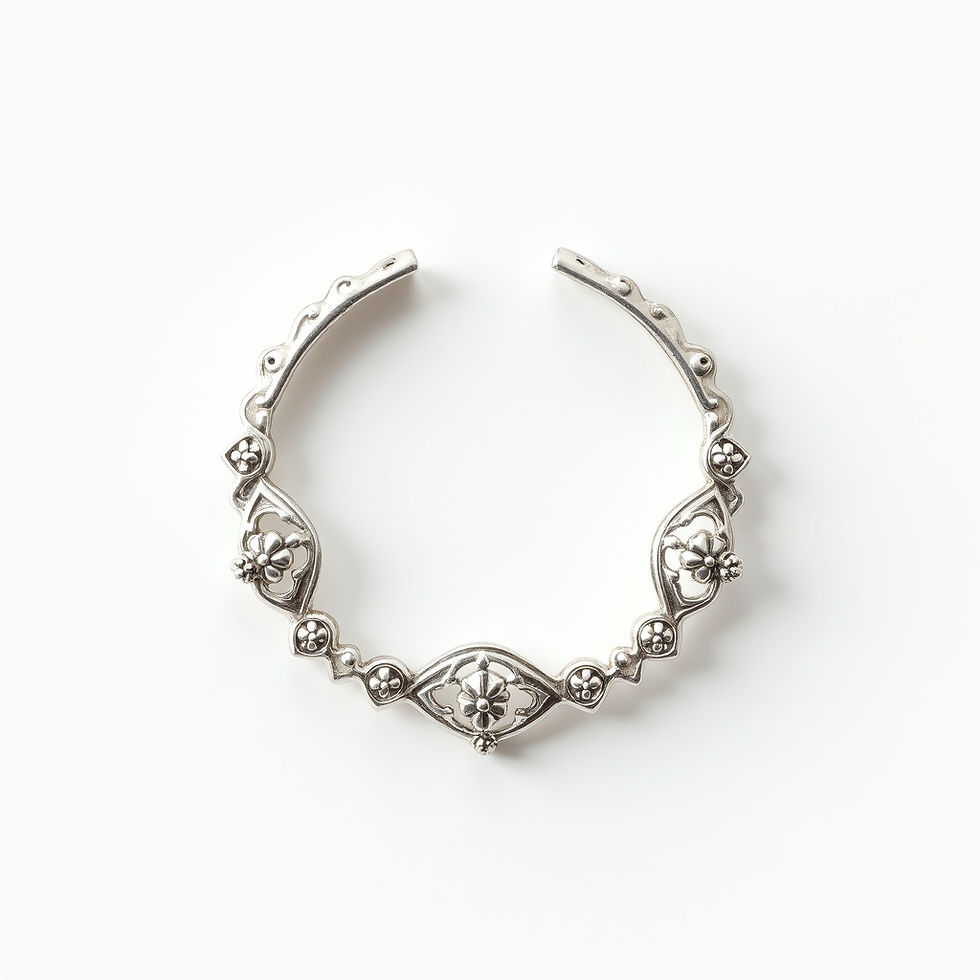 Filigree Silver Bangle