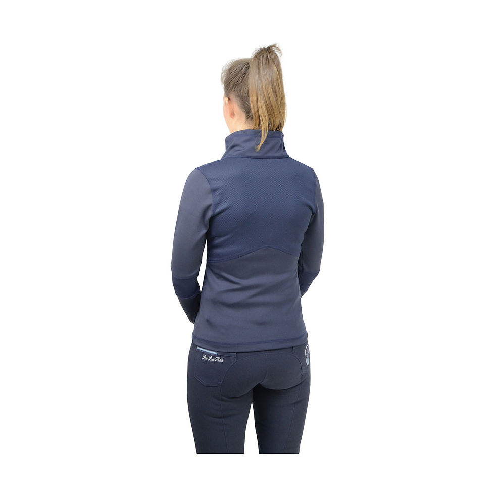 Navy HyFASHION Sport Active Rider Jacket