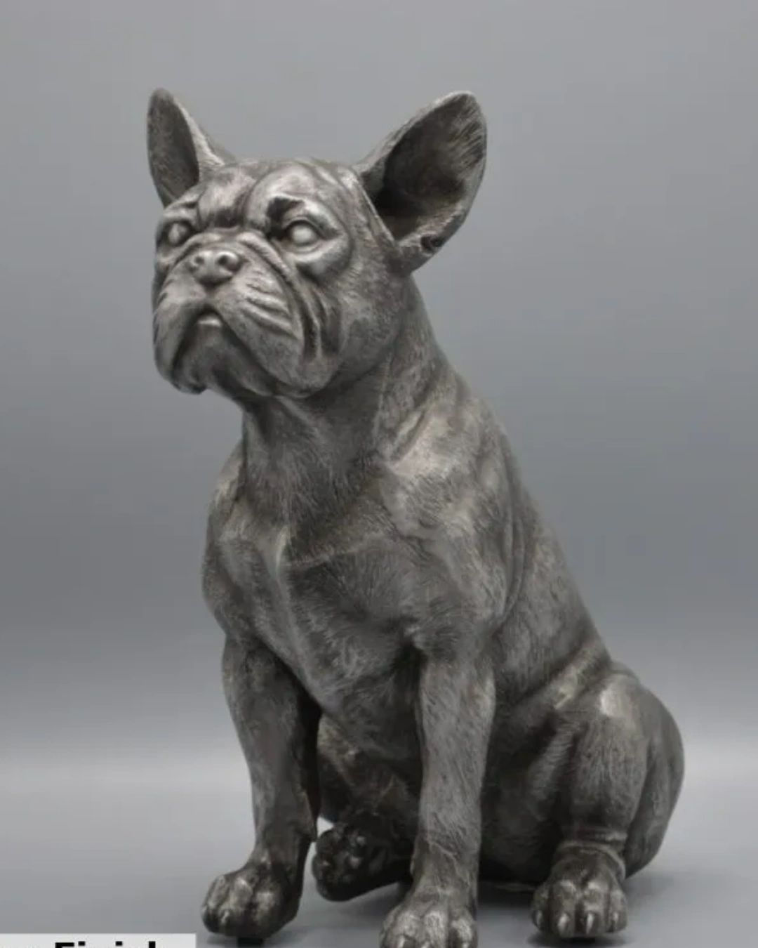 Pets Remembered French Bulldog urn in pewter or bronze
