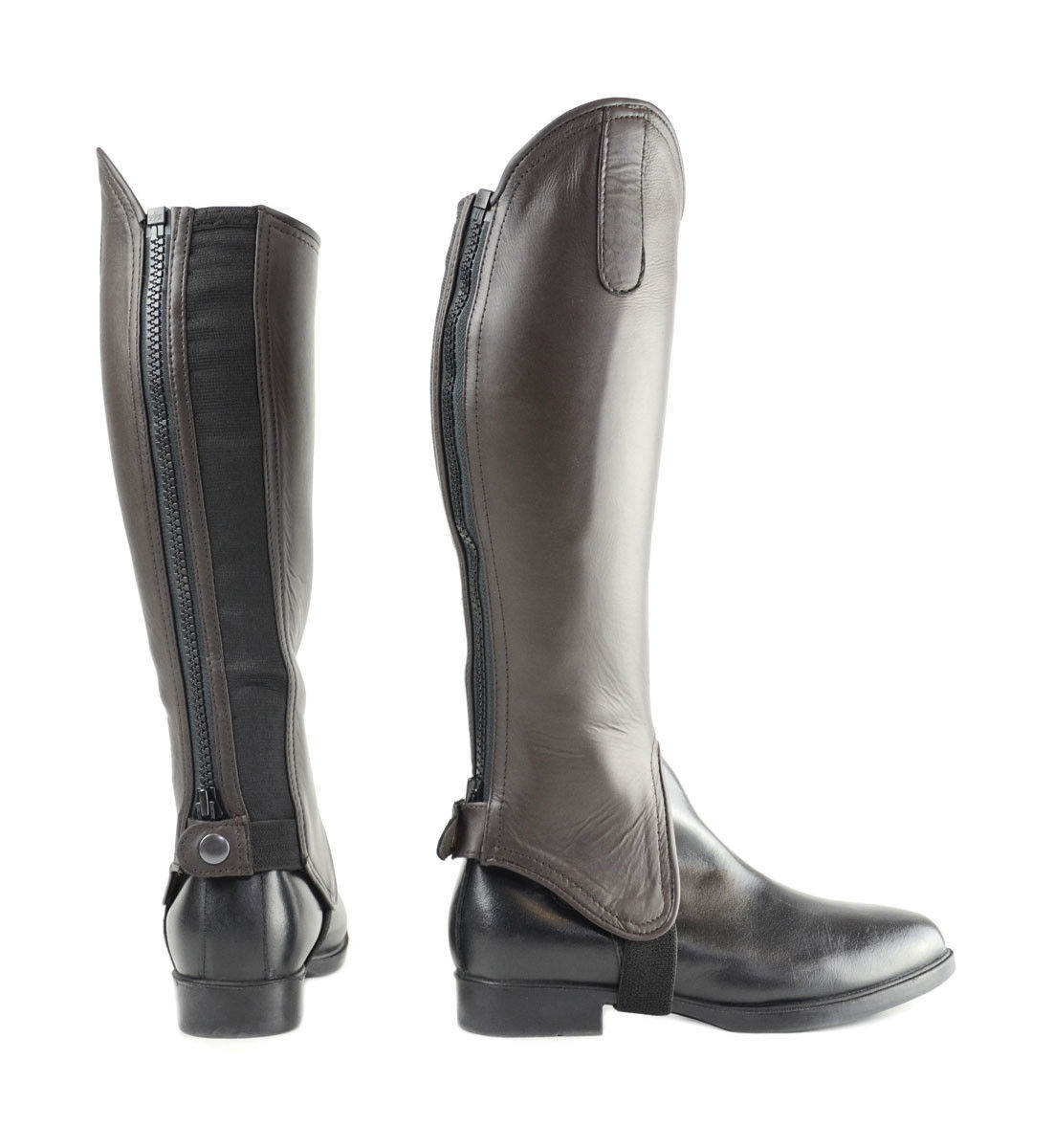 Hy Leather Gaiters - BROWN