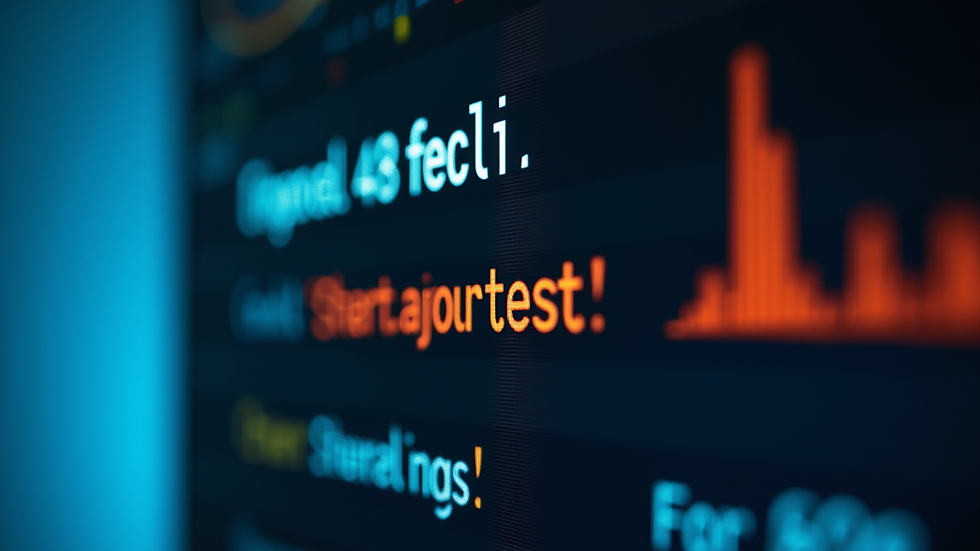 Close-up of a website speed test result on a computer screen