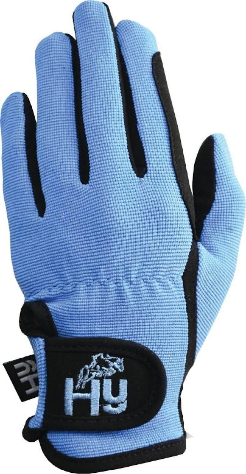 Hy5 Childrens Every Day Riding Gloves in Black/Sky Blue