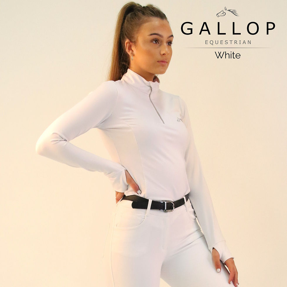 Thumbnail: Gallop Long Sleeve Zipped Neck Base Layer