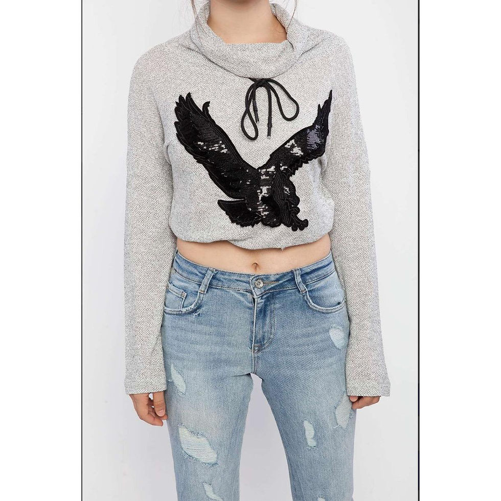 Eagle Patterned Sweatshirt