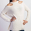 Thumbnail: Cold Shoulder Long Sleeve Sweater Blue-Tan-Red