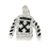 Thumbnail: Back Cross Arrow Print Tracksuit White Slim Fit