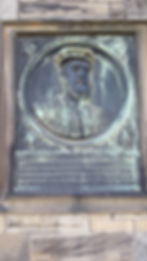 The Regent's commemorative plaque at the Court Residence, Linlithgow