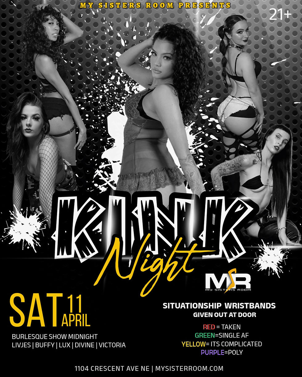 Kink Night  Saturday !April 11th 