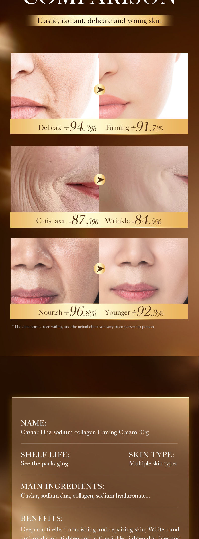 Thumbnail: Instant Remove Wrinkle Cream Retinol Face Anti-Aging Firming Lifting Fade Fine L