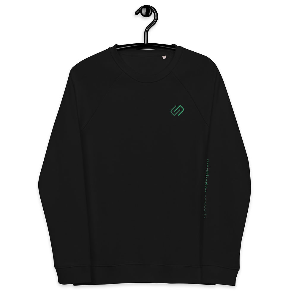 Thumbnail: Unisex organic raglan sweatshirt