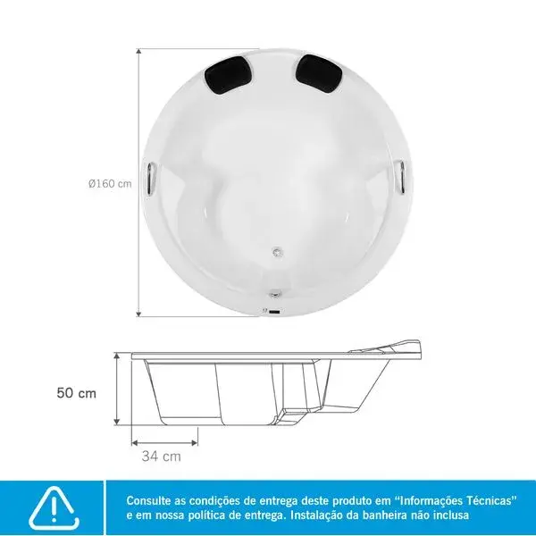 Miniatura: Banheira de Imersão Firenze Branca