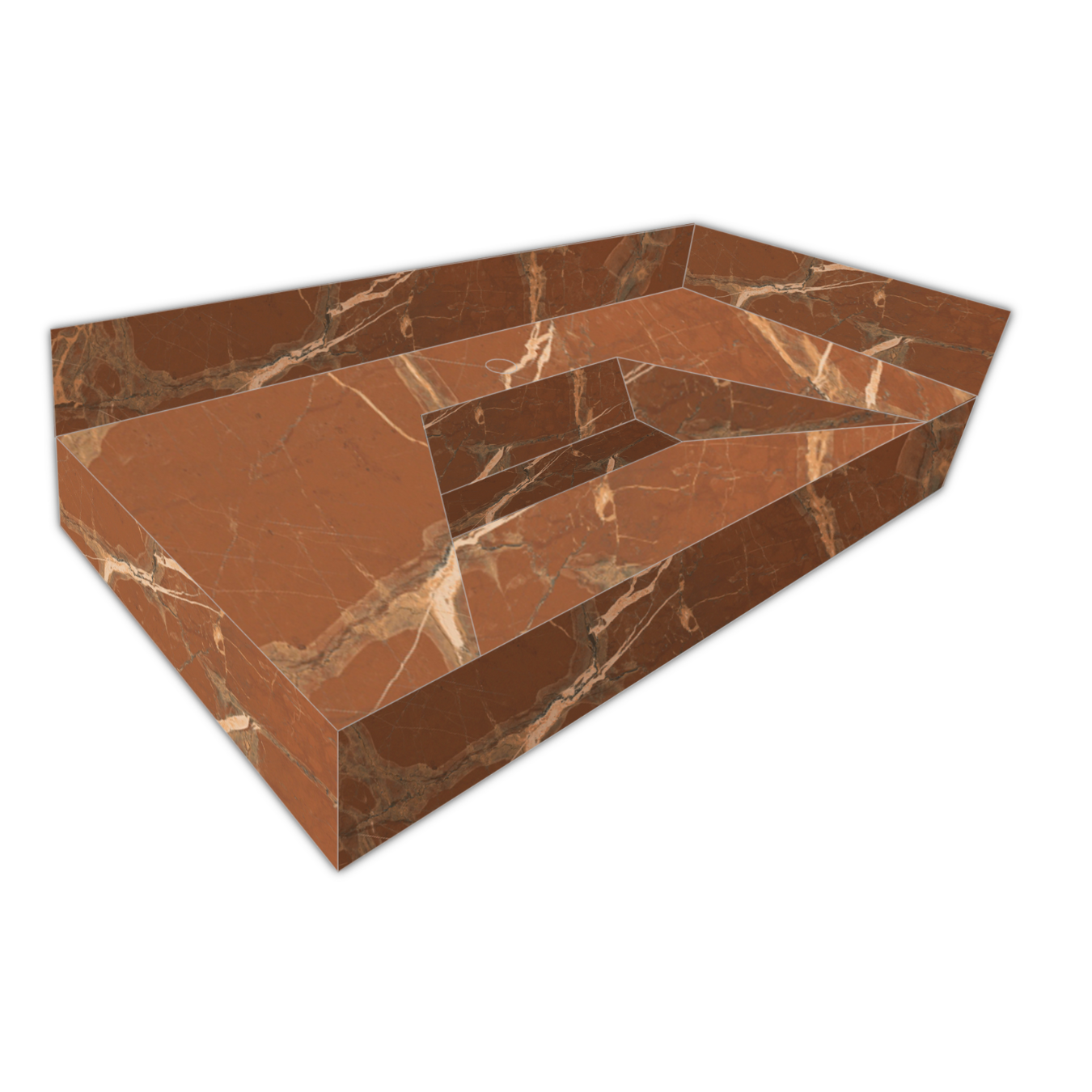 Cuba Aberta de Porcelanato Rosso Fiorino