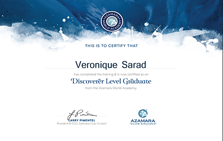 Amazara Discoverer Certificate