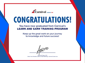 Carnival Training Certificate