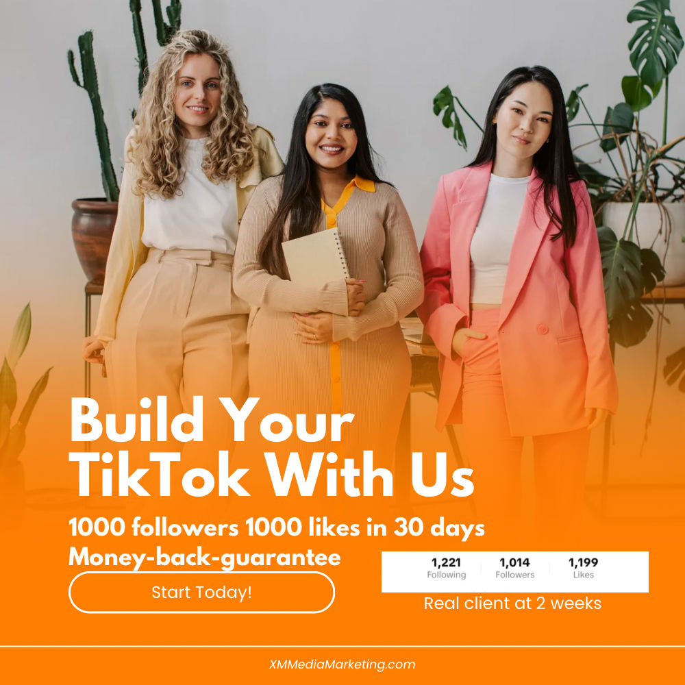TikTok Management & Growth (1000 Followers + 1000 Likes in 30 Days