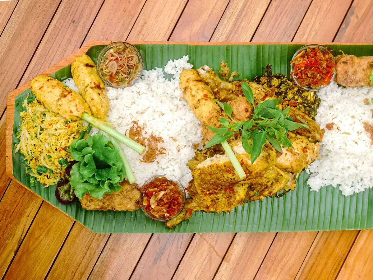 Nasi Bali Sharing Menu Tray Set