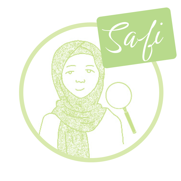 Illustration of Safi, children's fictional character