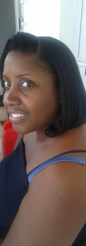 photo souvenir d'une femme défrisée