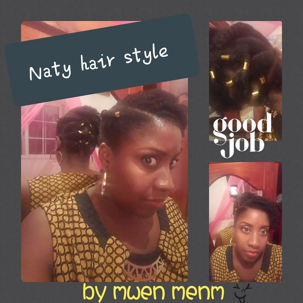 Coiffure facile nappy cheveu naturel crépu,