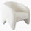Thumbnail: Ivory Fabric Accent Chair
