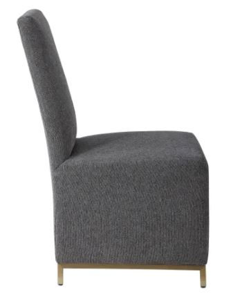 Thumbnail: Grey Armless Dining Chair
