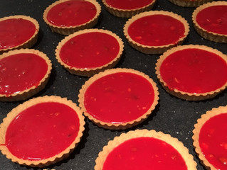 Tarte aux pralines roses