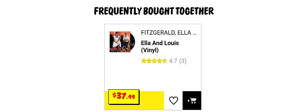 Recommendation for Ella Fitzgerald on vinyl