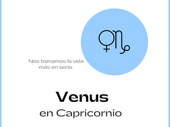 Venus en Capricornio 2022