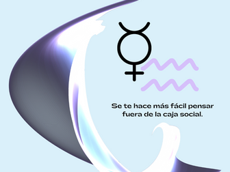 Mercurio en Acuario 2023
