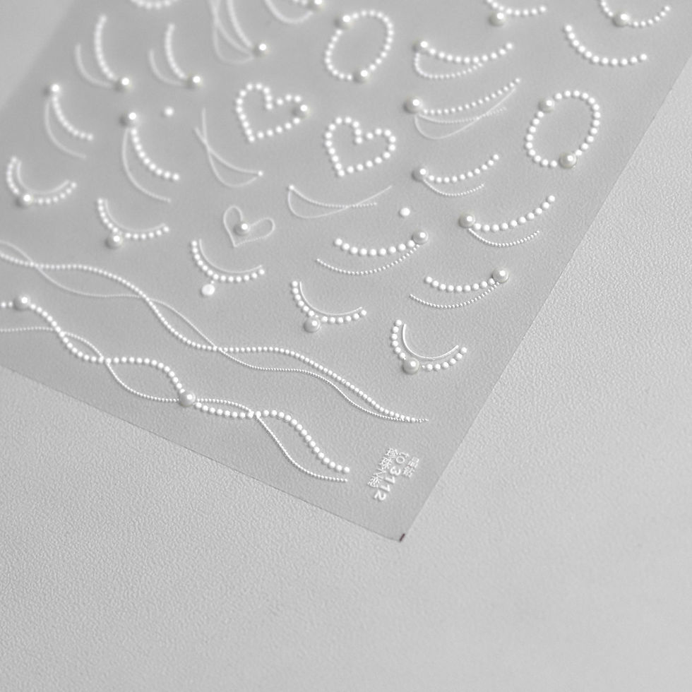 Miniatura: Exquisite Pink Lace Nail Art Stickers 5D Relief Lace Series Nails 3D Decoration 