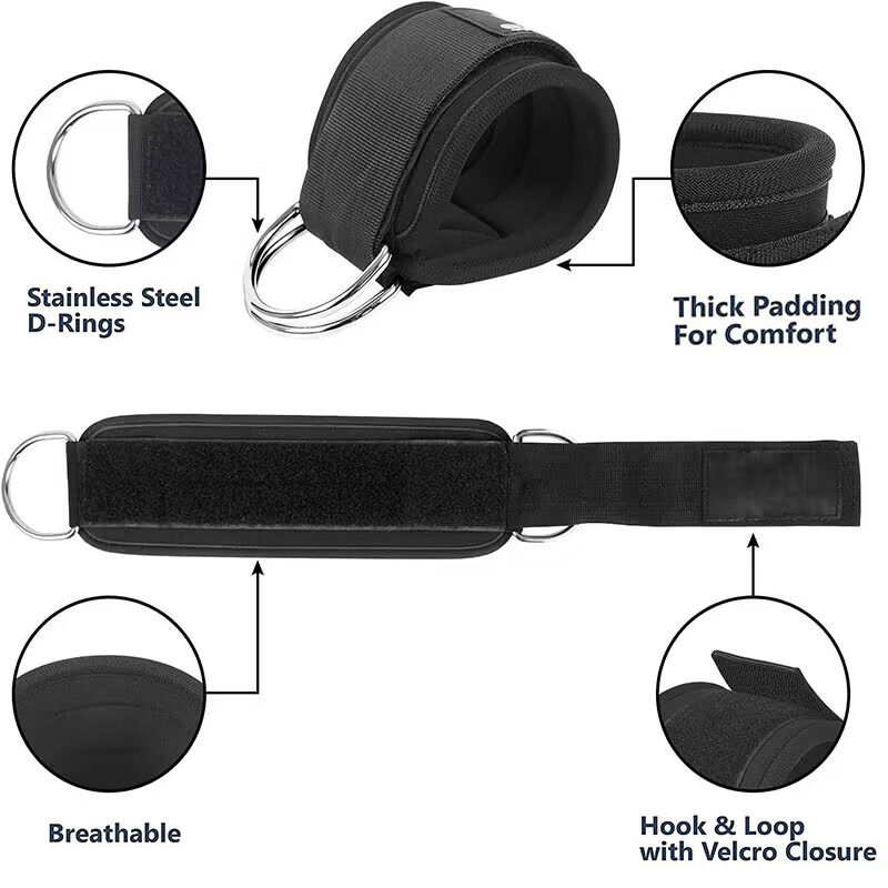 Thumbnail: Ankle Straps Resistance Bands Set Fitness Workout Exercise Equipment Ankle Weigh
