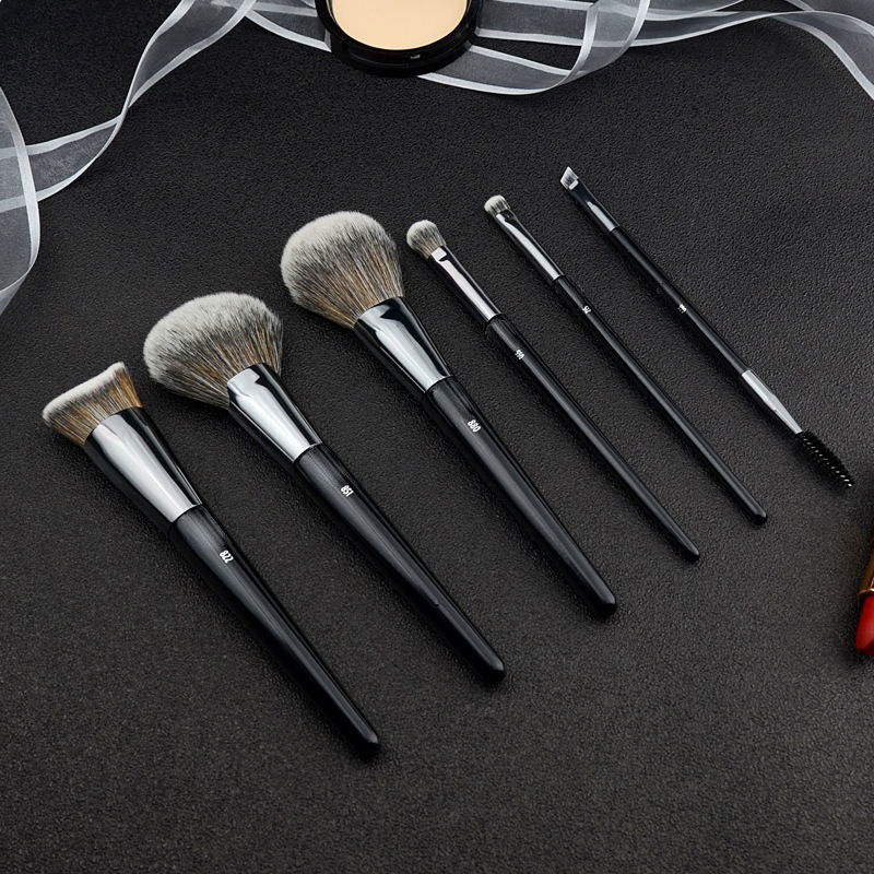 Miniatura: 1pc Angled Foundation Makeup brushes Fan Powder Make up brushes 3D Bronzer Blush