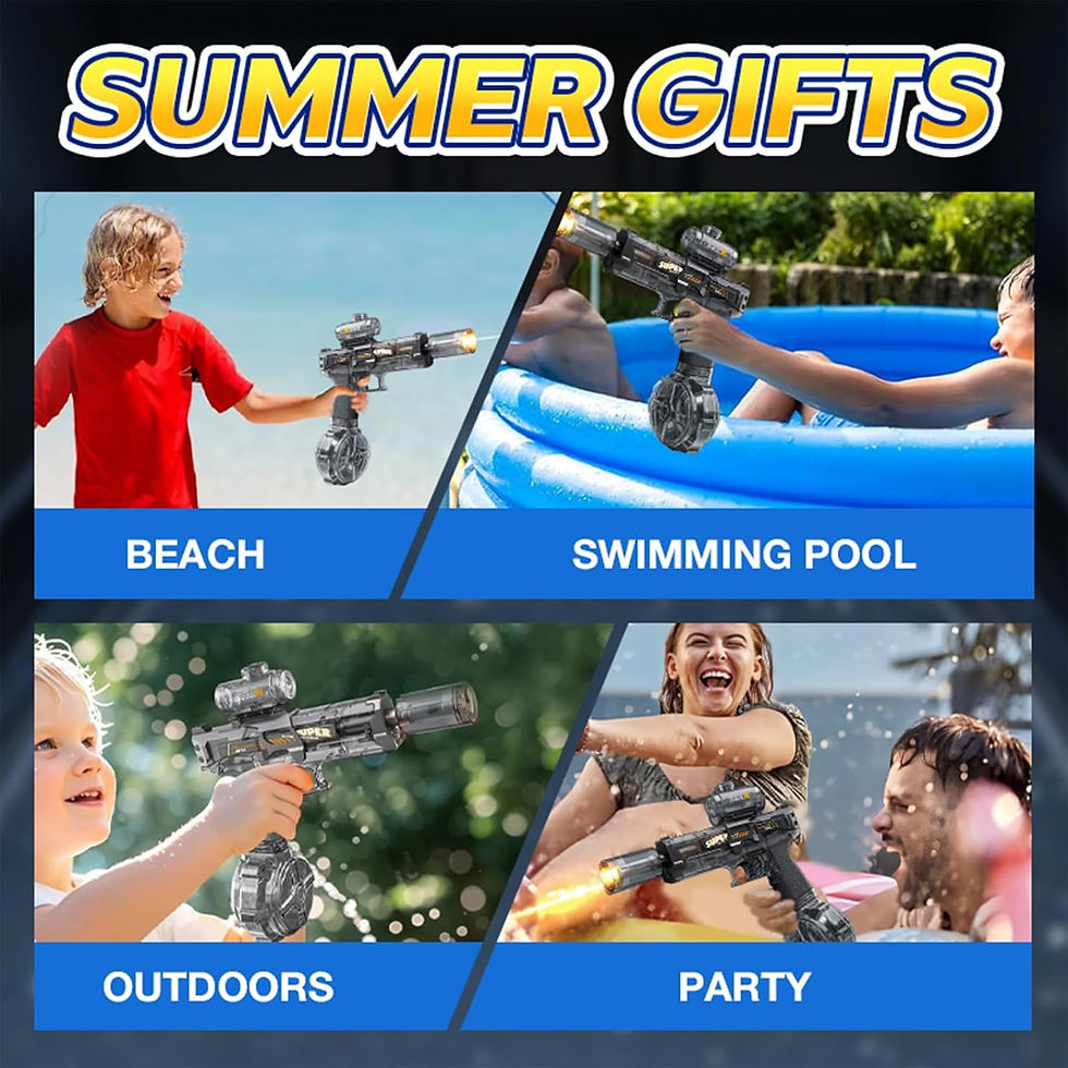 Miniatura: Automatic Electric Water Gun with 26FT Range, High Capacity for Pool Party and O