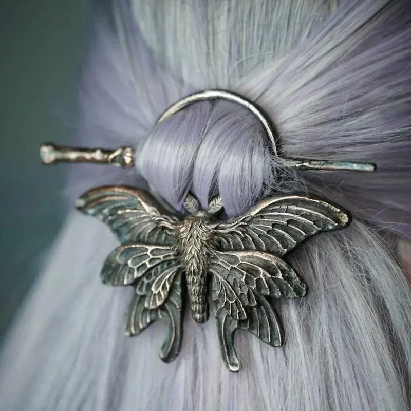 Vintage Metal Chopsticks Nordic Style Headdress Gothic Punk Hair Sticks Girls Ha