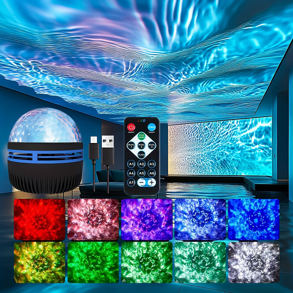 Miniatura: LED Starry Sky Galaxy Projector Ambient Light Aurora/Water Wave Night Light  Aut