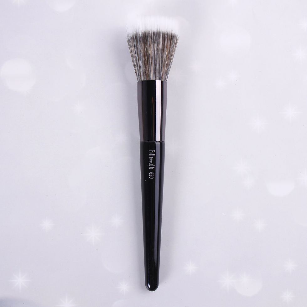 Miniatura: 1pc Angled Foundation Makeup brushes Fan Powder Make up brushes 3D Bronzer Blush