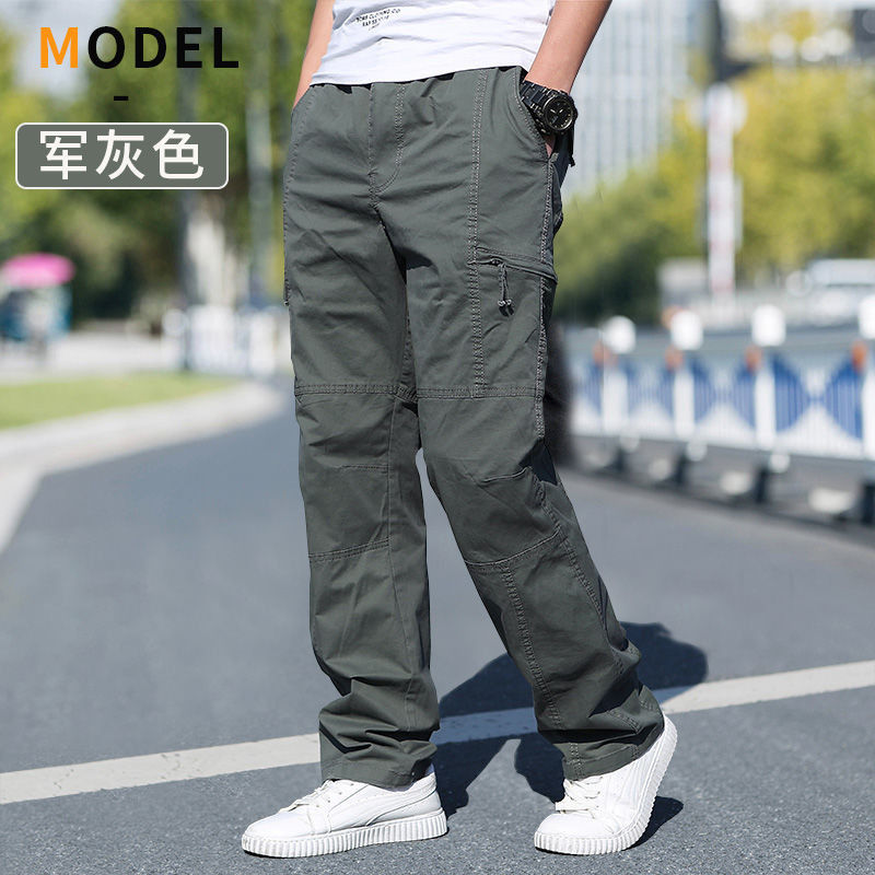 Miniatura: Men's Cargo Pants Summer Spring Cotton Work Wear New In Large Size 6XL Casual Cl
