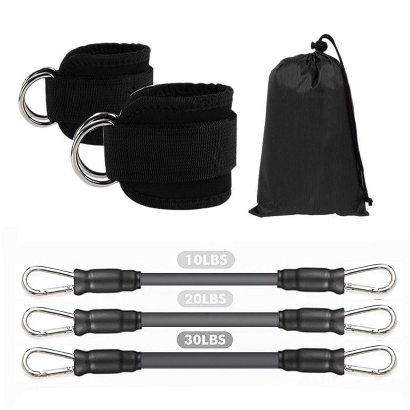 Thumbnail: Ankle Straps Resistance Bands Set Fitness Workout Exercise Equipment Ankle Weigh