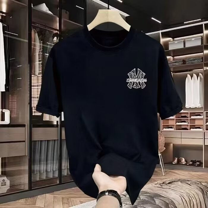 Miniatura: New Printed Men's Short Sleeve T-Shirt Trend Street Personality Short Sleeve Sum