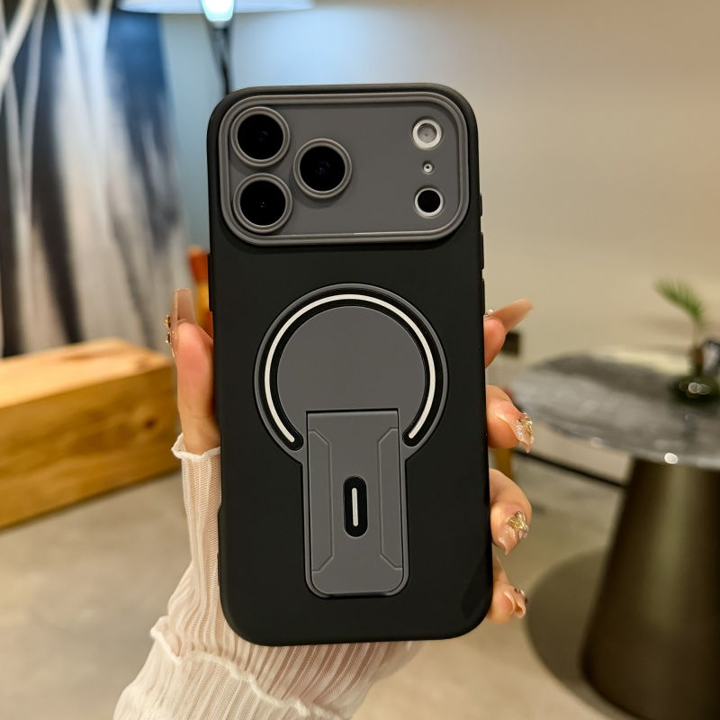 Miniatura: For iPhone 17 Pro Max 16 Luxury Magsafe Magnetic Holder Stand Matte Phone Case F