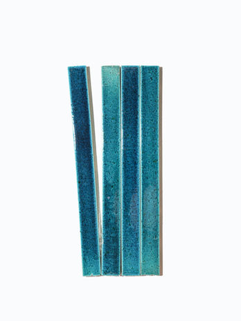 Long Format Glazed Brick -Teal 
Cool and elegant, with subtle complexity. 