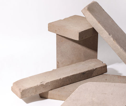 reclaimed brick slips( white)