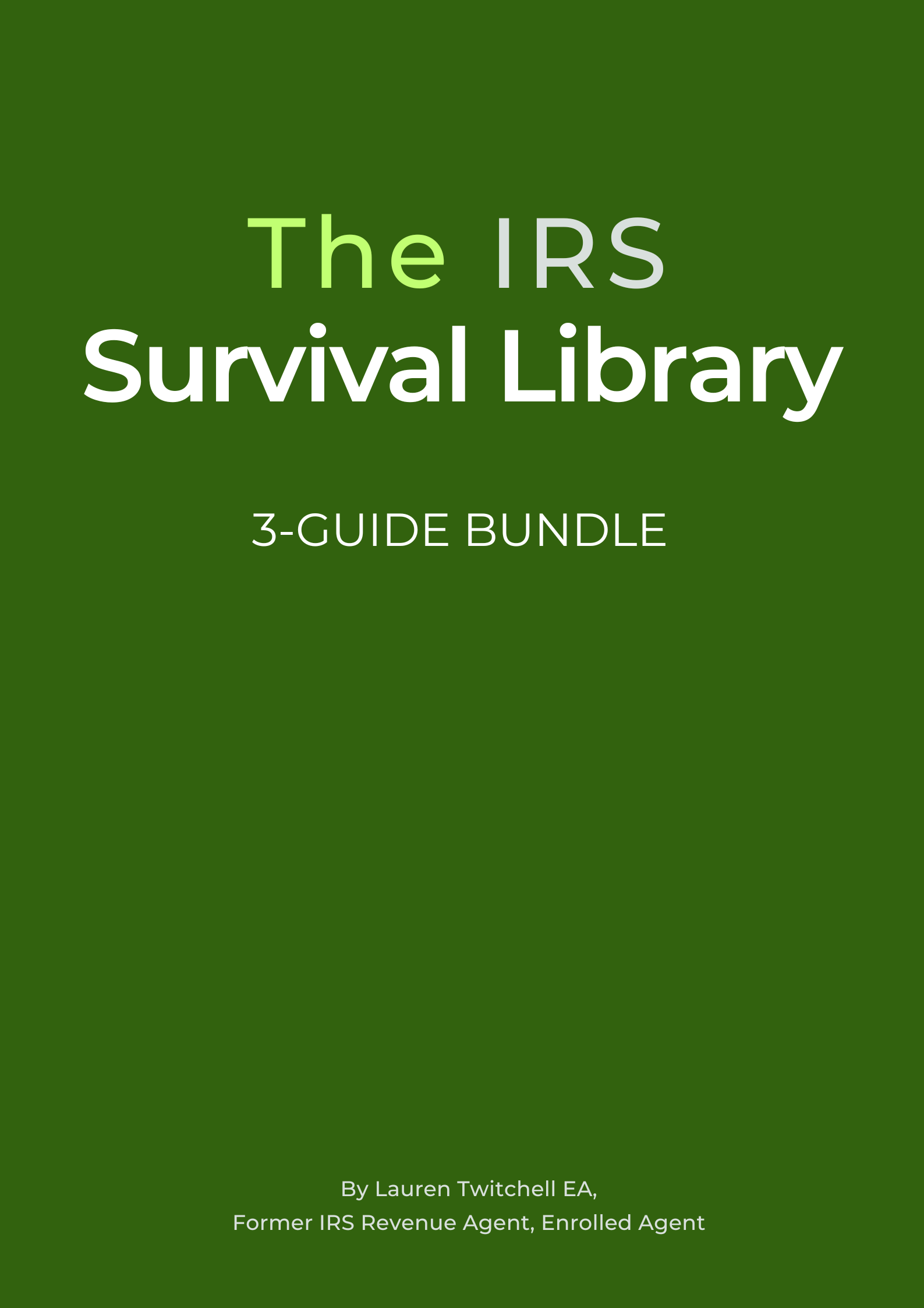 The IRS Survival Library | 3-Guide Bundle: Notices, Penalties & Tax Debt Relief