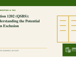 Zero Fluff Books branded cover for Section 1202 (QSBS): Understanding the Potential Gain Exclusion