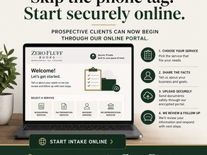 Why Zero Fluff Books Now Uses Online Intake for Prospective Clients